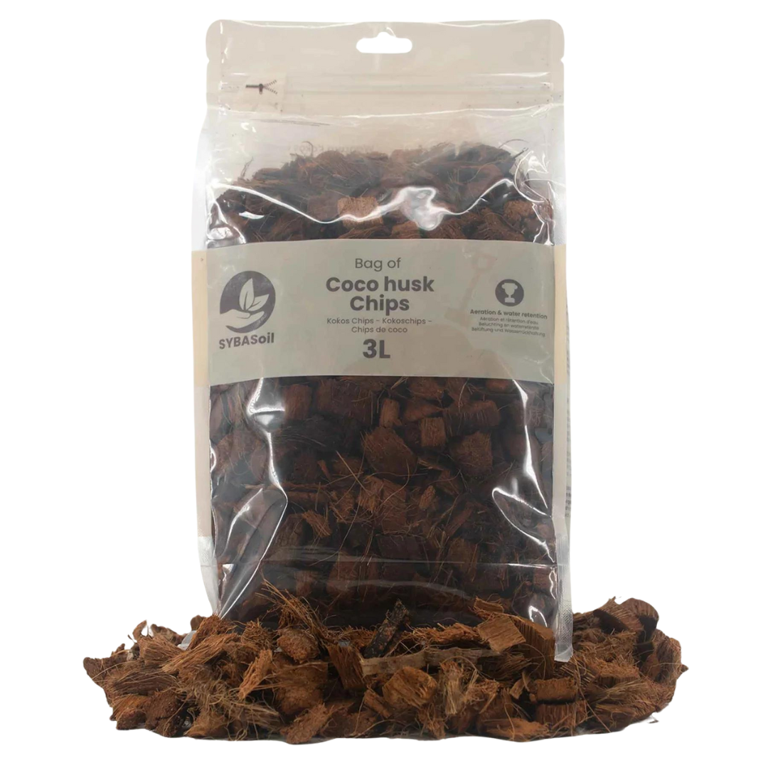 Premium Kokosnussschalen-Chips 3L