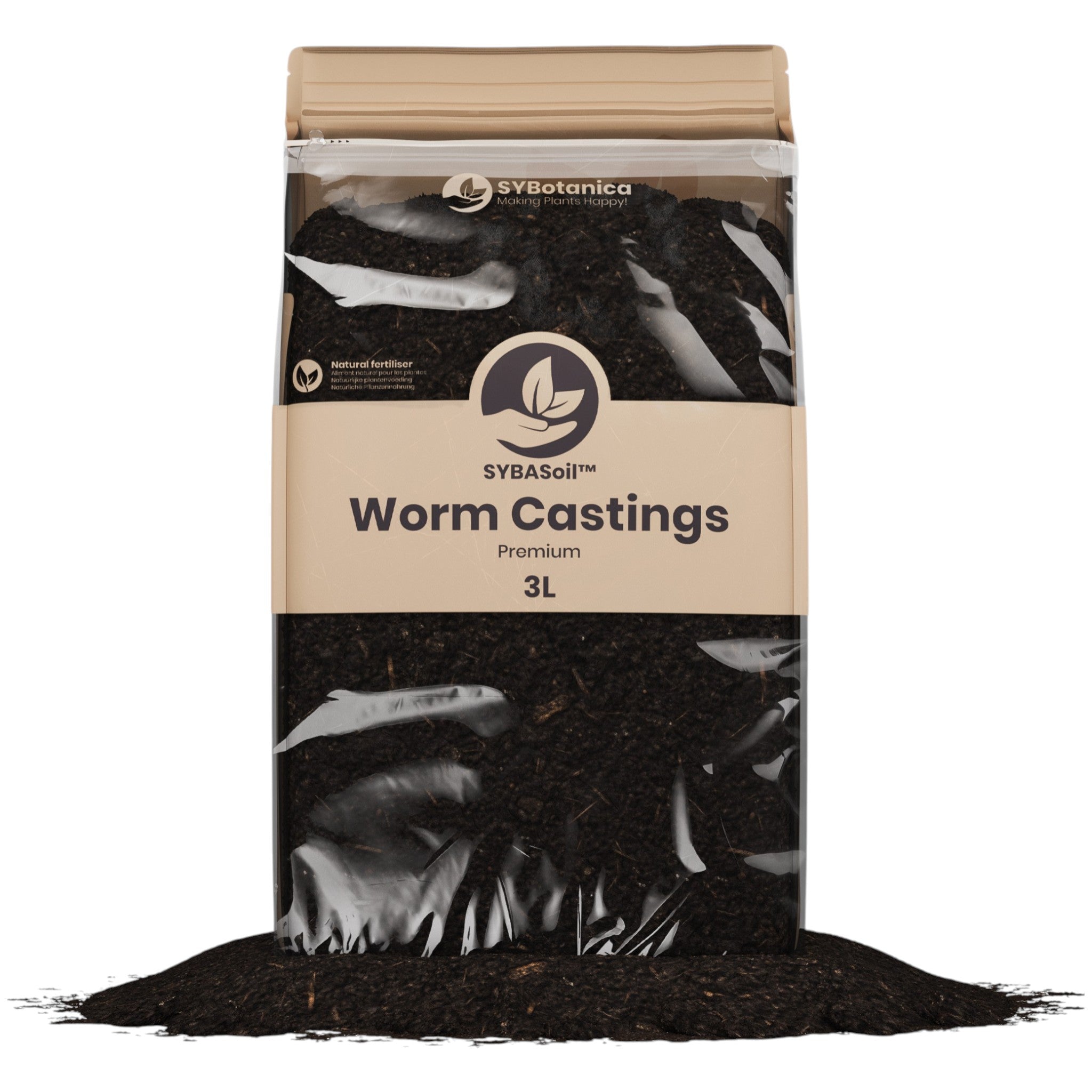 Premium Wurmkompost Langzeitdünger 3L