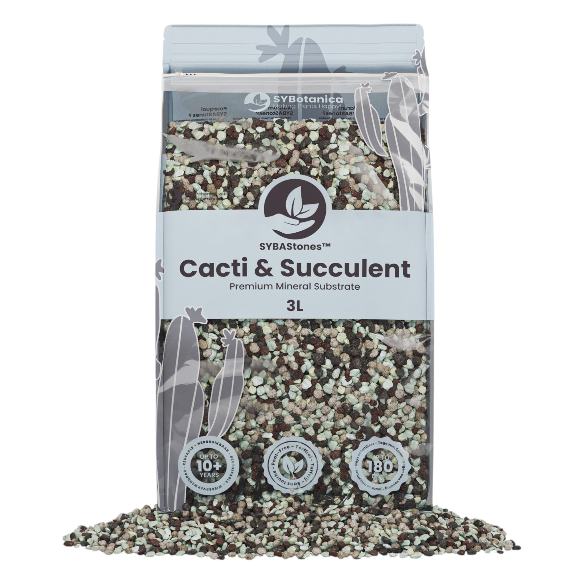Premium Kakteen & Sukkulenten Mineral Mix 3L