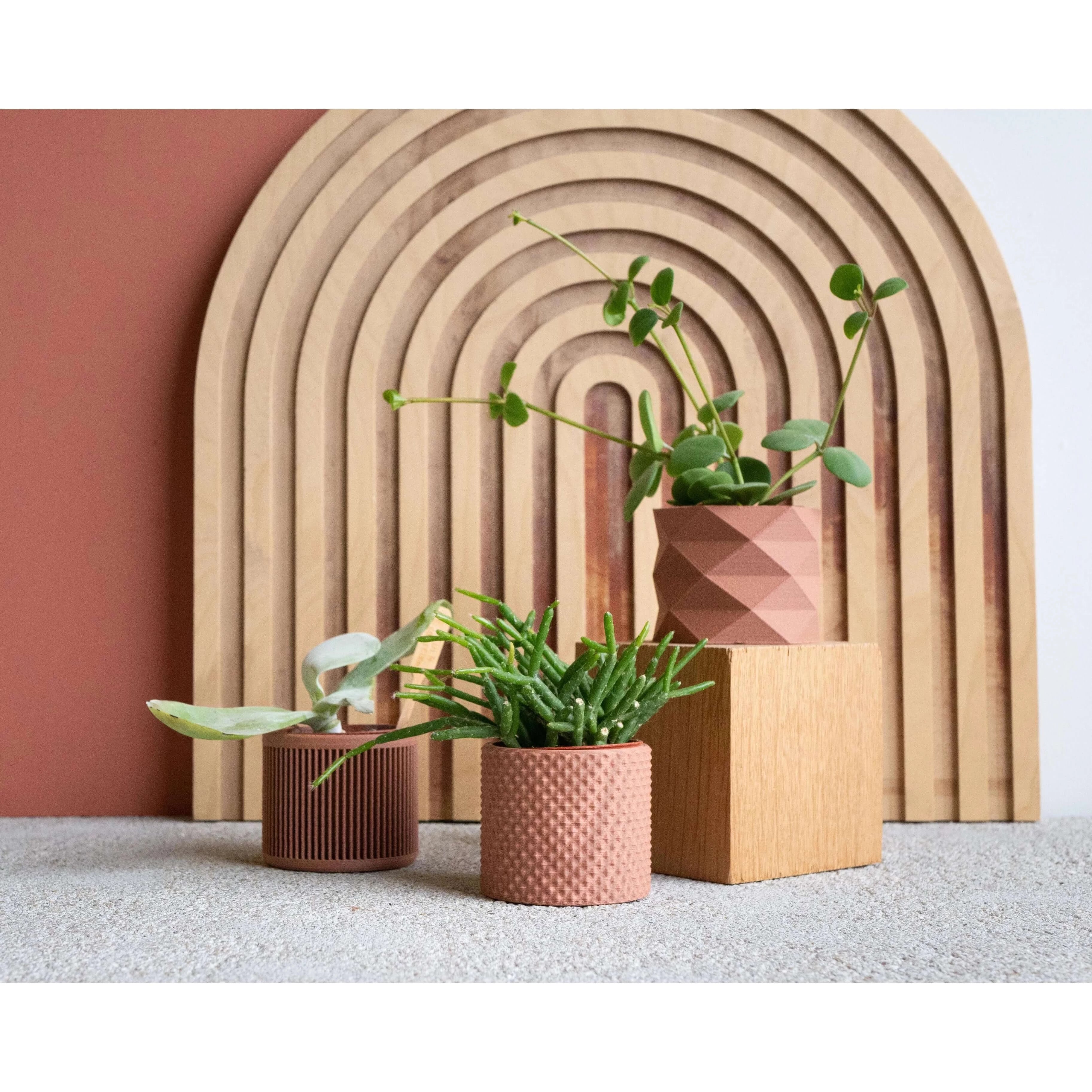Lot de 3 pots