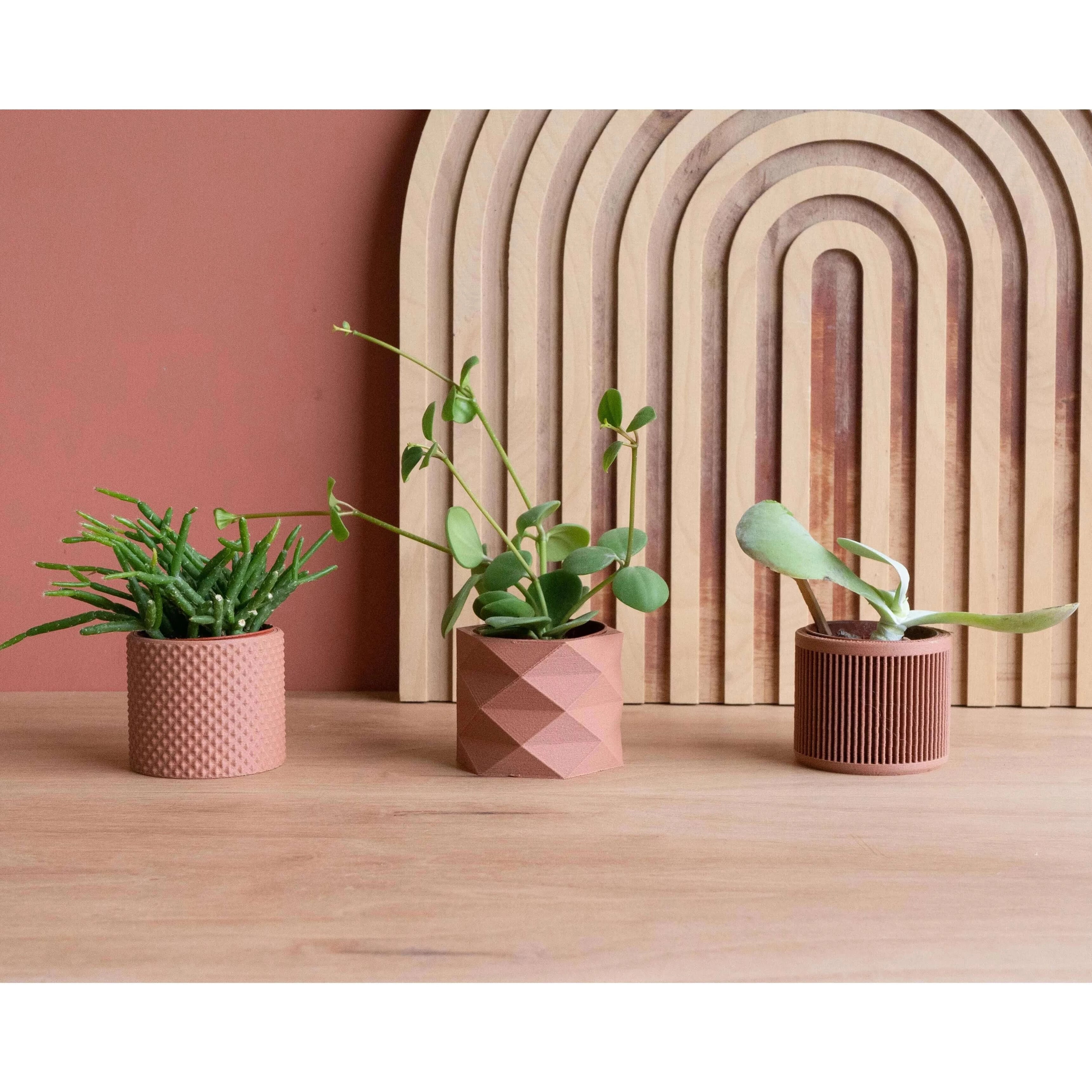 Lot de 3 pots