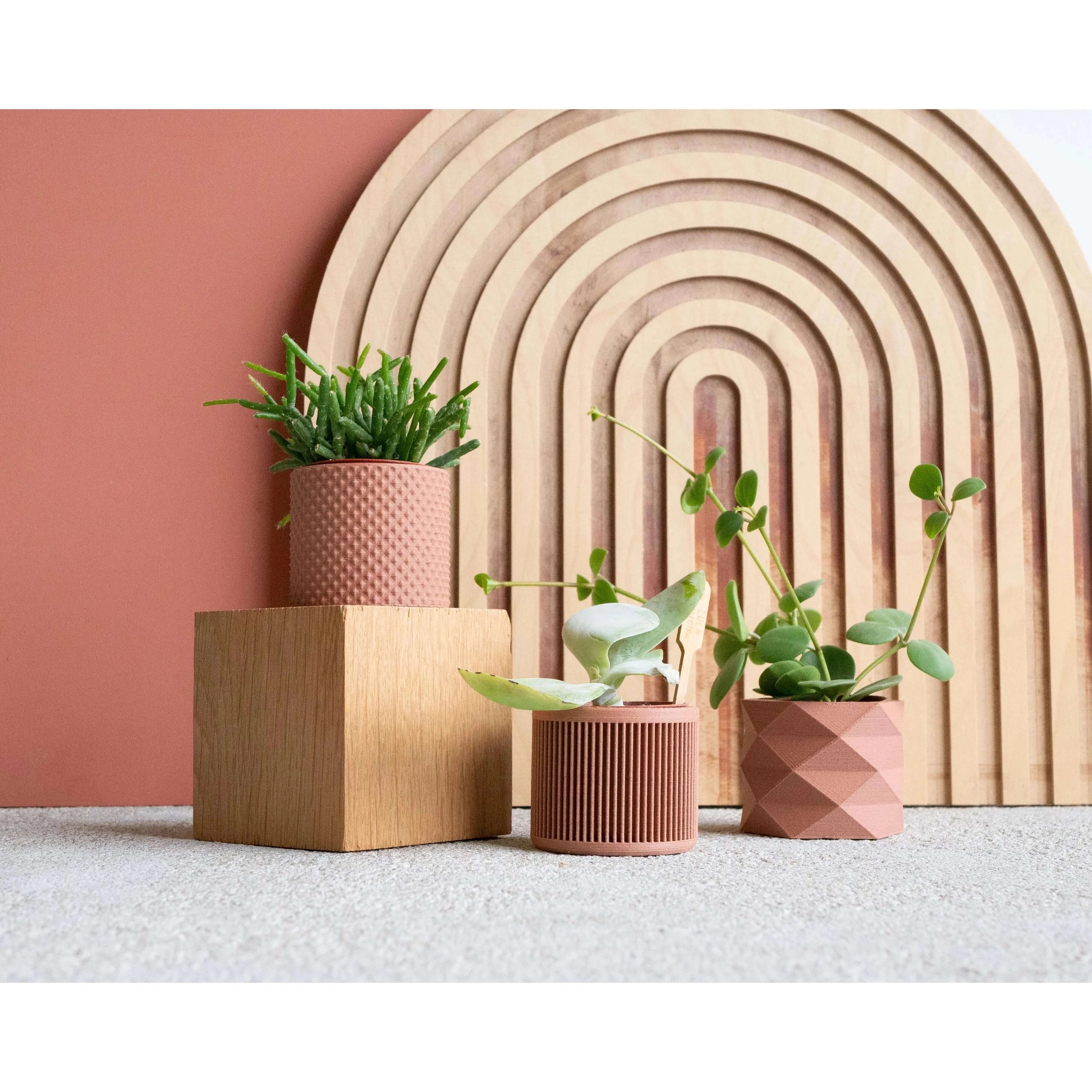 Lot de 3 pots